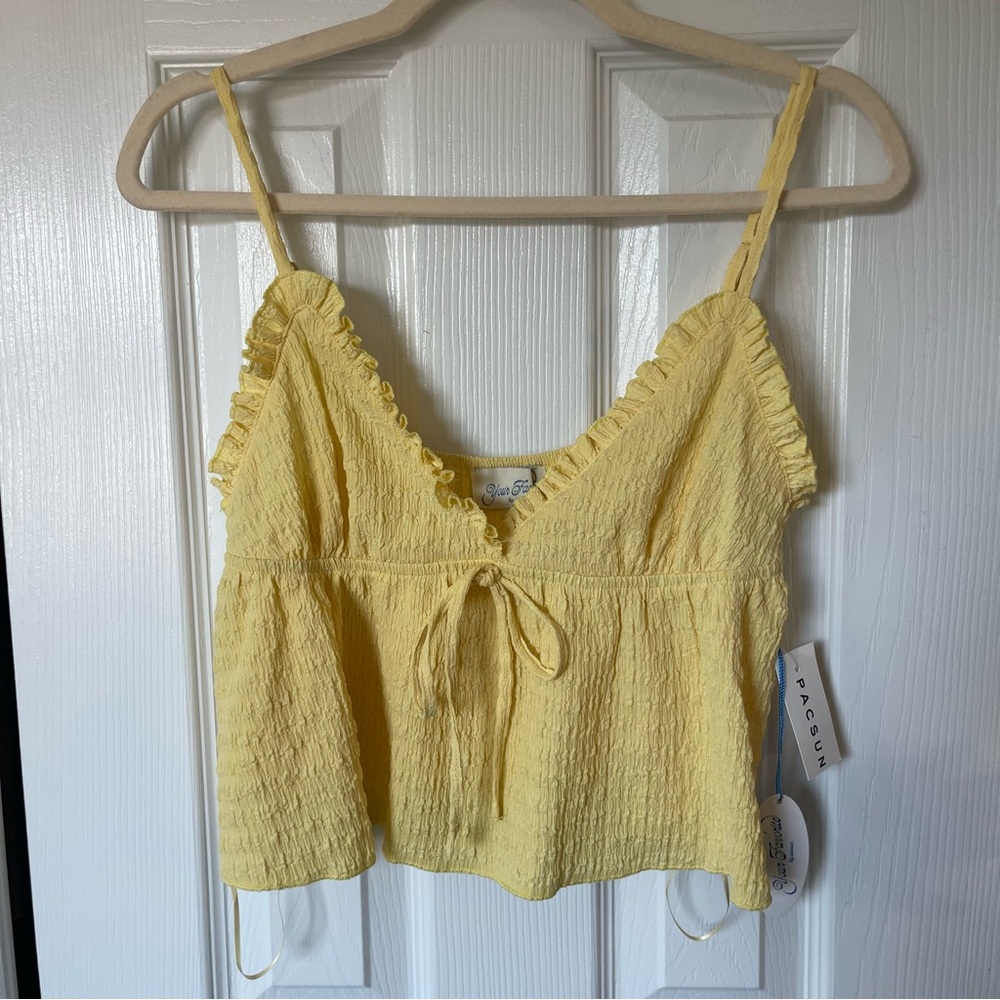NWT Pacsun Your Favorite Evie Tie Front Tank